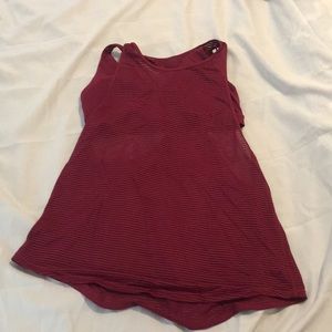 Pink lululemon tank with sports bra